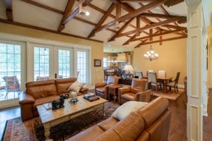 Gorgeous living area of a custom residential home by Robert E. Waller Builders
